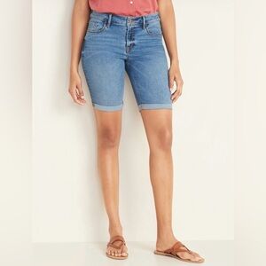 Old Navy Slim Bermuda Jean Shorts